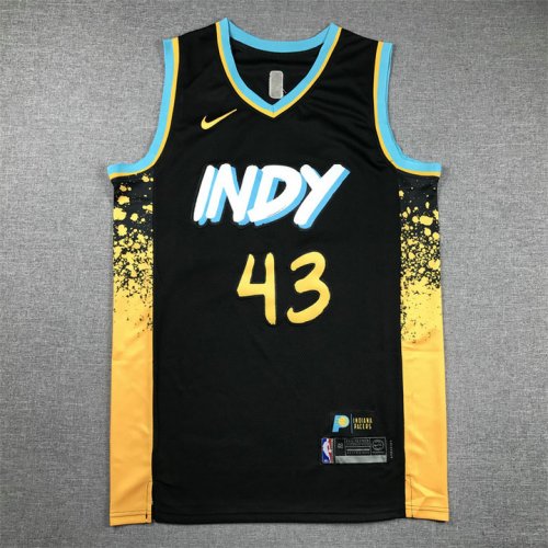 Maillot de Basket #43 Siakam Indiana Pacers 23-24 city Brodé